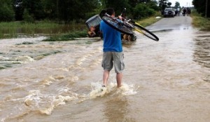Floods in Poland after heavy rains
