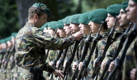 Recruits of the Swiss army