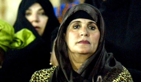 Wife of Libyan leader Gaddafi Safia Farkash