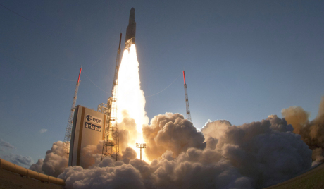 Ariane 5 rocket lifts off from in Kourou