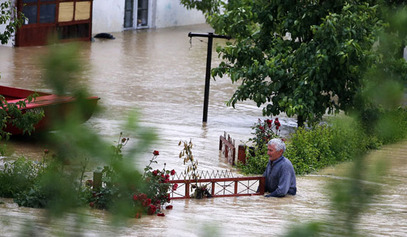 Ниво воде у Српској.../© Photo: REUTERS/Marko Djurica