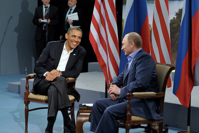 Председник Русије Владимир Путин и председник САД Барак Обама