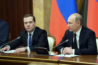 Дмитриј Медведев и Владимир Путин