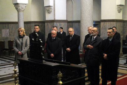 Цвијановић и министри у храму Христа Спаситеља