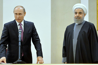 Владимир Путин и Хасан Рухани