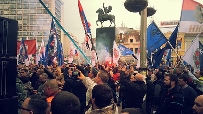Пожар протеста против НАТО шири се Србијом Пожар протеста против НАТО шири се Србијом