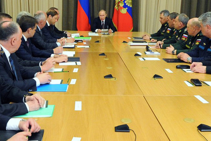 Путин са врхом Министарства одбране и Генералштаба